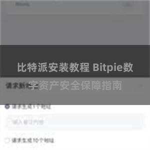 比特派安装教程 Bitpie数字资产安全保障指南