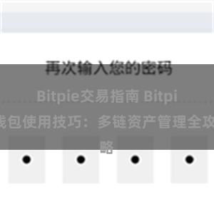 Bitpie交易指南 Bitpie钱包使用技巧：多链资产管理全攻略