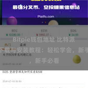 Bitpie钱包地址 比特派钱包下载与安装教程：轻松学会，新手必看