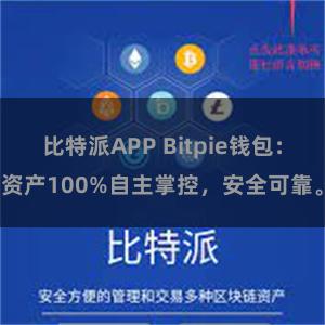 比特派APP Bitpie钱包：资产100%自主掌控，安全可靠。