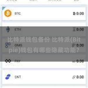 比特派钱包备份 比特派(Bitpie)钱包有哪些隐藏功能？