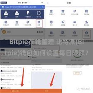 Bitpie在线管理 比特派(Bitpie)钱包如何设置每日限额？