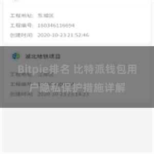 Bitpie排名 比特派钱包用户隐私保护措施详解