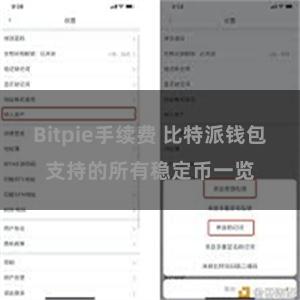 Bitpie手续费 比特派钱包支持的所有稳定币一览